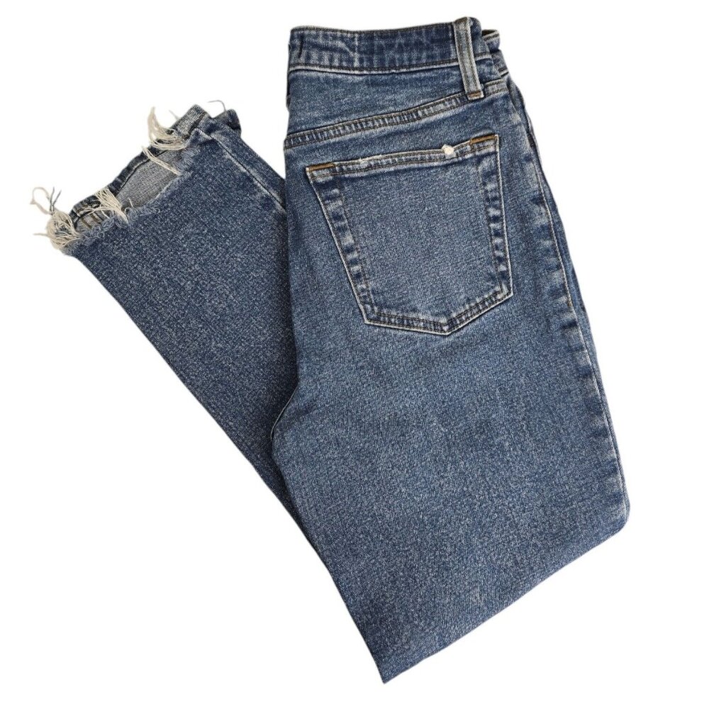 Abercrombie & Fitch Simone High Rise Slim Cut Off Blue Jeans Women's Size 27/4 s